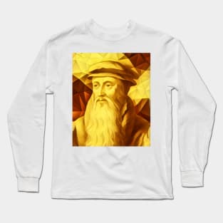 John Knox Golden Portrait | John Knox Artwork 9 Long Sleeve T-Shirt